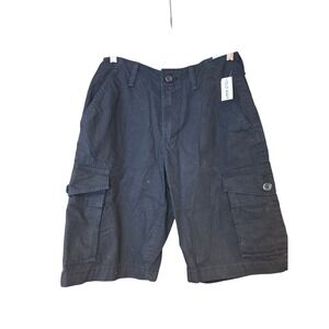 NWT Old Navy black cargo bermuda‎ shorts sz 28